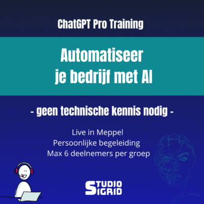ChatGPT training Pro- automatiseer je bedrijf met AI